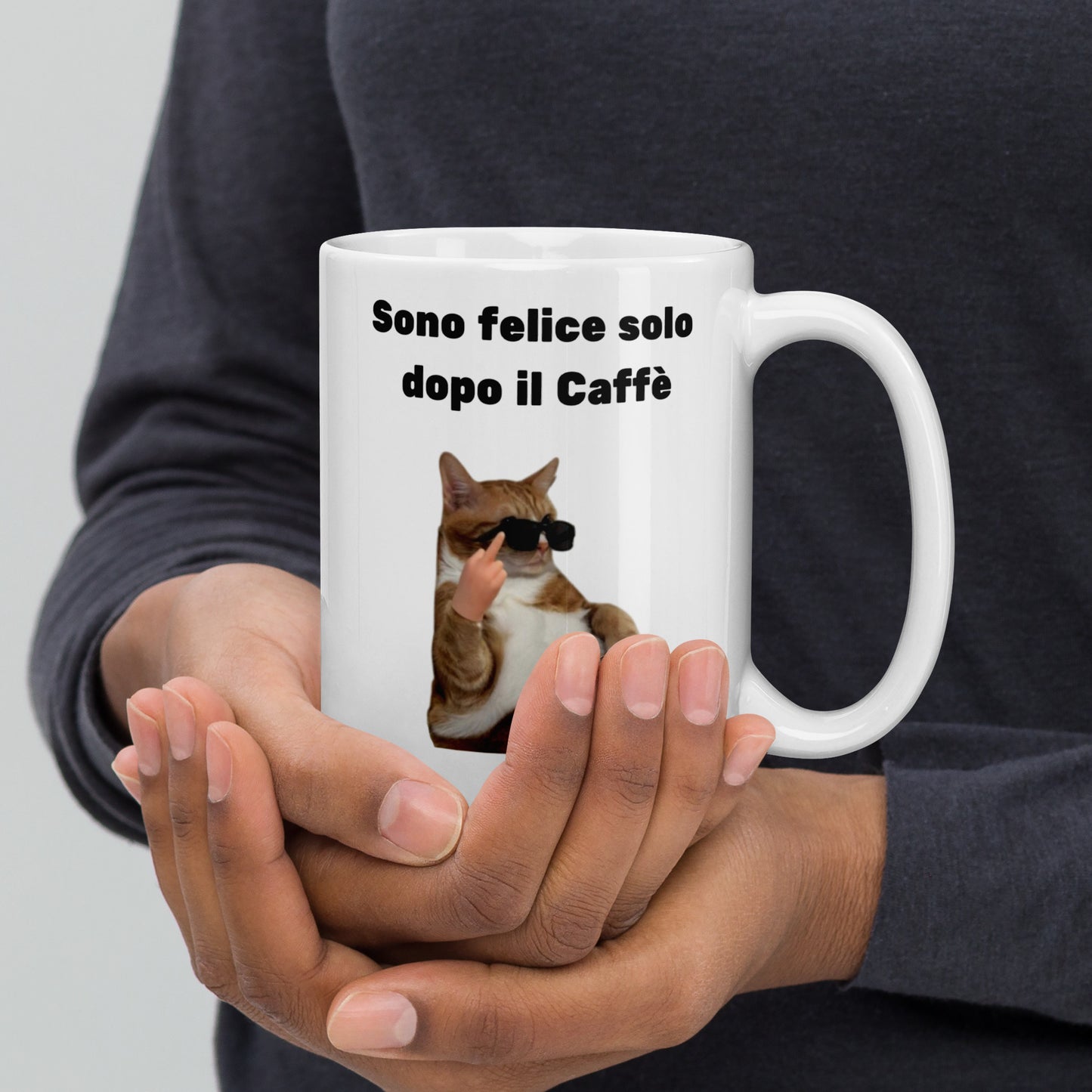 Tazza felice solo dopo il caffè☕